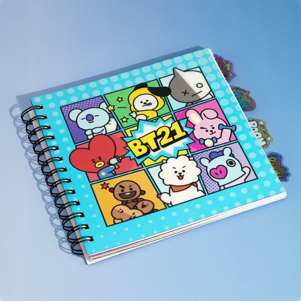 Cuaderno con marcapáginas BT21 Cuaderno con marcapáginas BT21