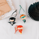 Set Adornos Navidad Dc Comics Batman Flash Y Green Lantern