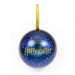 ADORNO DE NAVIDAD BOLA HARRY POTTER CON REGALO COLGANTE HOGWARTS SCHOOL