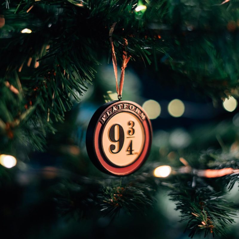 Set Adornos Navidad Harry Potter Sombrero Seleccionador Anden 9 3/4 Y Hedwig