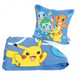Set manta polar + cojin Pokemon