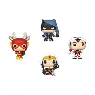 Arbol Navidad con 4 figuras Pocket POP DC Comics Tree Holiday Exclusive