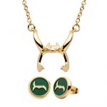 Pendientes y colgante de Loki y Sylvie Marvel