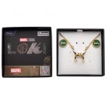 Pendientes y colgante de Loki y Sylvie Marvel