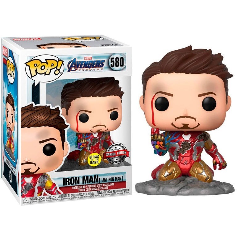 Figura POP Marvel Vengadores Endgame I Am Iron Man Exclusive Figura POP Marvel Vengadores Endgame I Am Iron Man Exclusive