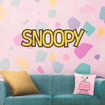 Cojin Caseta Rosa Snoopy