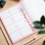 BLOC PLANIFICADOR SEMANAL A4 PUSHEEN ROSE COLLECTION