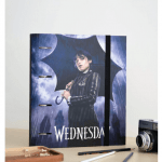 Carpeta Escolar 4 Anillas Wednesday Umbrella