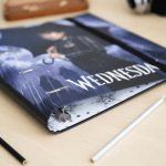 Carpeta Escolar 4 Anillas Wednesday Umbrella