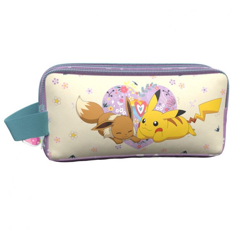 Portatodo Pokemon Coleccion Flowers triple