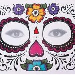 Pegatinas temporales impermeables de Halloween Día de los muertos