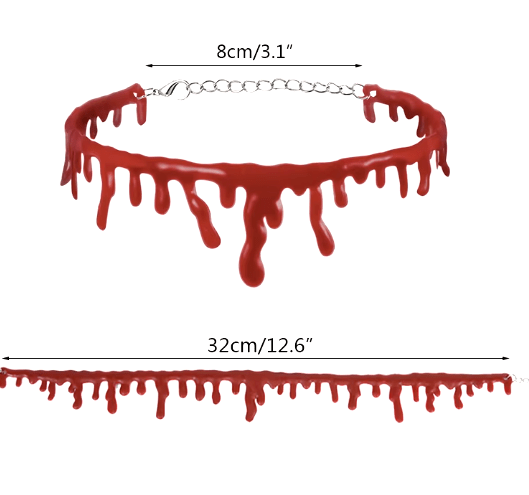 Collar Necklace Sangriento- Halloween Collar Necklace Sangriento- Halloween