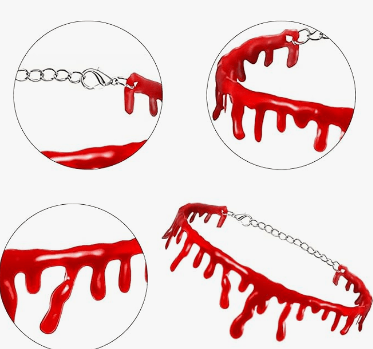 Collar Necklace Sangriento- Halloween Collar Necklace Sangriento- Halloween