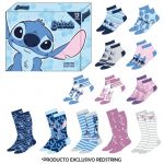 Caja regalo 12 pares calcetines Stitch talla 35/41
