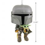 Adorno Funko Pop! Mandalorian con Grogu 8 cm