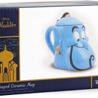 Taza 3D con Tapa Cabeza del Genio