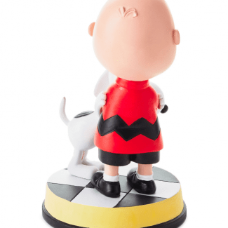 Figura Charlie Brown y Snoopy abrazo