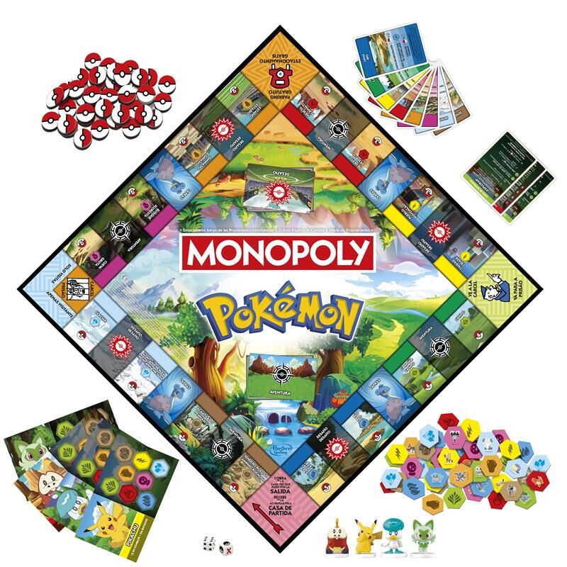 Juego mesa Monopoly Pokemon español Juego mesa Monopoly Pokemon español