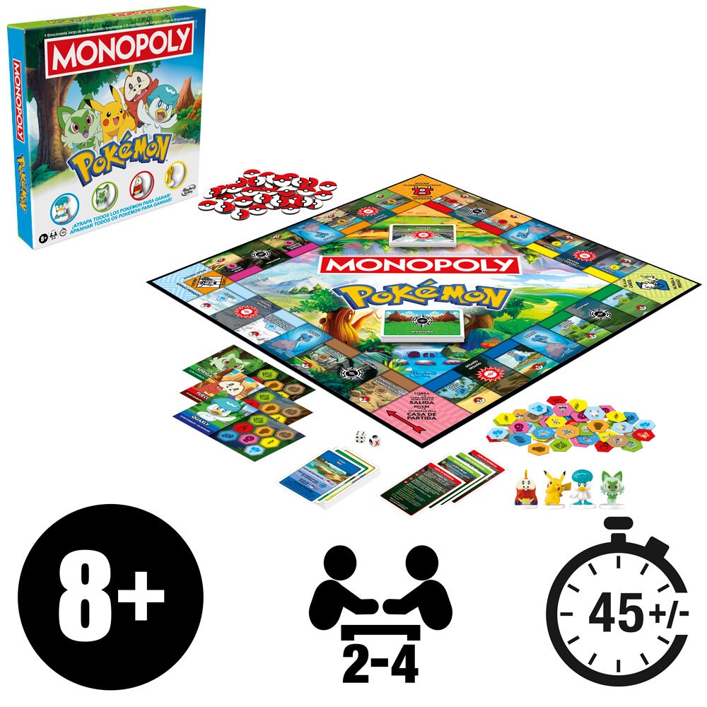 Juego mesa Monopoly Pokemon español Juego mesa Monopoly Pokemon español