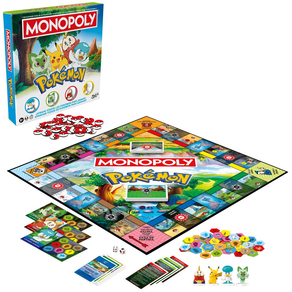 Juego mesa Monopoly Pokemon español Juego mesa Monopoly Pokemon español