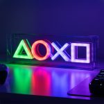 Lámpara LED estilo neón Símbolos Playstation