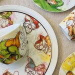 Set de 4 tazas apilables 7 enanitos + estante metálico 80 ml