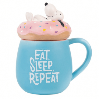 Taza 3D Eat Sleep Repeat Snoopy 500ml