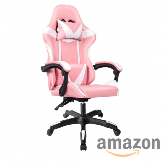 Silla Gaming Ergonómica Reclinable con Cojín Lumbar y Cervical