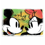 Set de 2 Tazas Mickey con 2 Manteles color verde