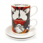 Set de 2 Tazas+2 Manteles y un Azucarero de Mickey