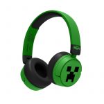 Auriculares inalámbricos verdes para niños Minecraft