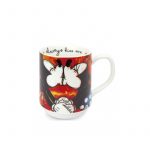 Juego de 2 Tazas Apilables + 2 Manteles de PP Rojo Mickey Mouse