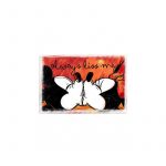 Juego de 2 Tazas Apilables + 2 Manteles de PP Rojo Mickey Mouse