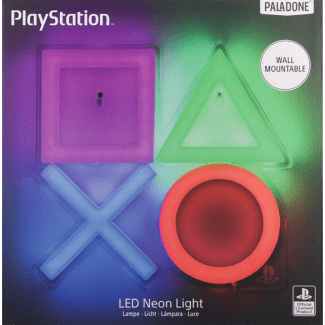 Lámpara LED estilo neón Playstation para pared