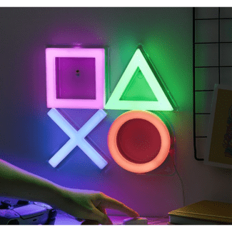 Lámpara LED estilo neón Playstation para pared