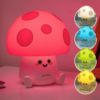 "Fun Guy Mushroom" Lámpara multicolor