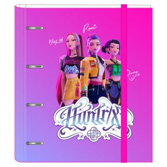 Carpeta Kpop Demon Hunters 4 anillas